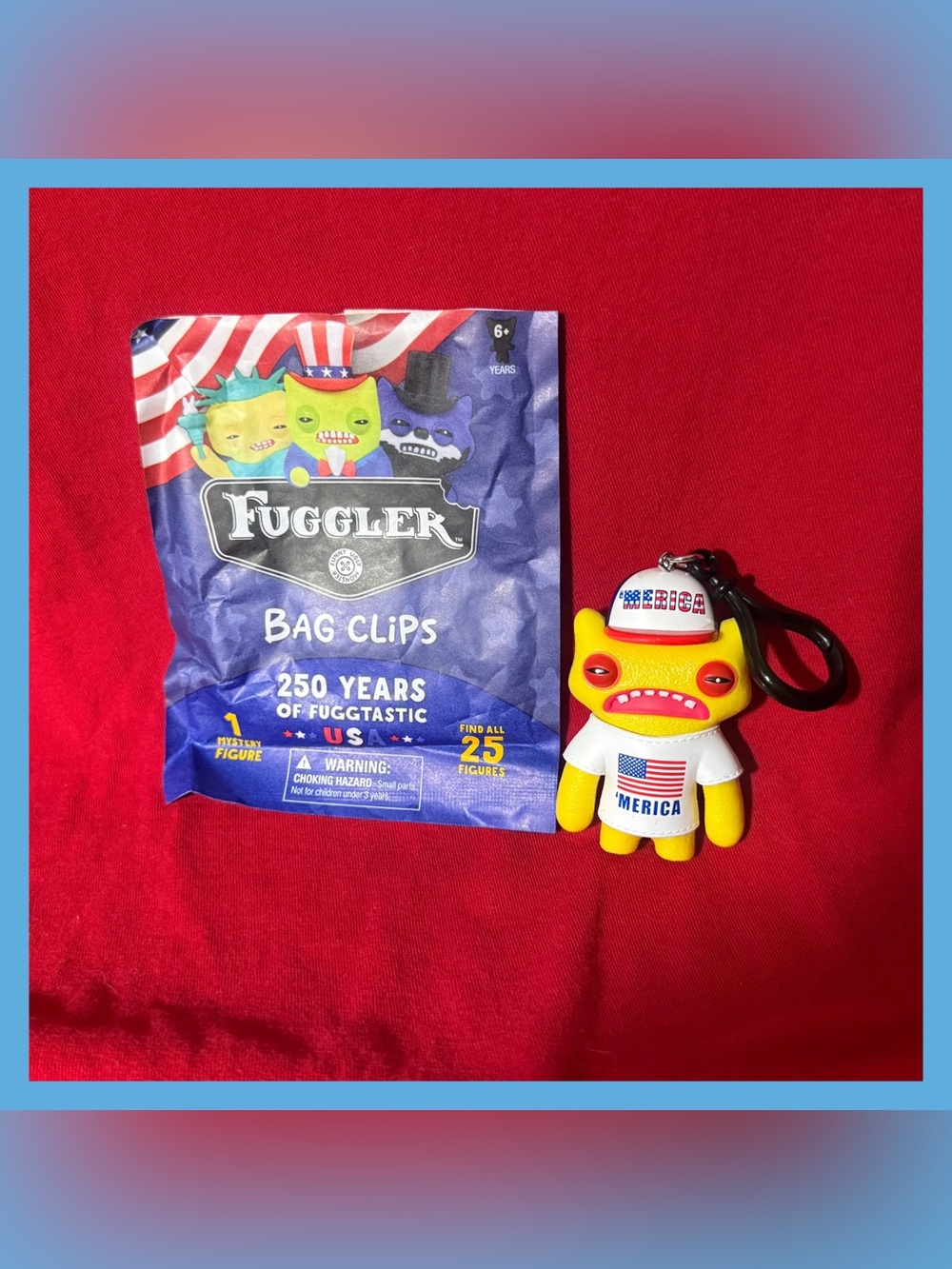 NEW QUICK SHIP 250 Years of Fuggtastic USA Keychain: Common I Love Merica